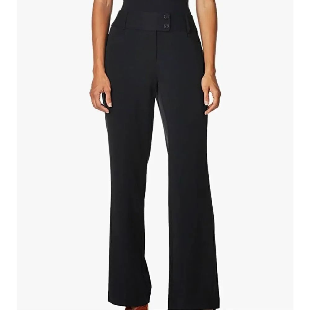 Rafaella womens Curvy Fit Gabardine Boot Leg Dress Pants